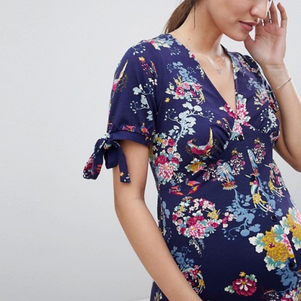 ASOS Maternity Mini Button Tea Dress